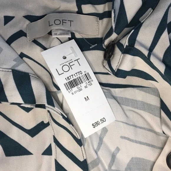 NWT safari style dress from LOFT - Picture 2 of 2